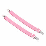clips suspension tissu uni rose beige violet bleu clair blanc noir modernes réglables anti