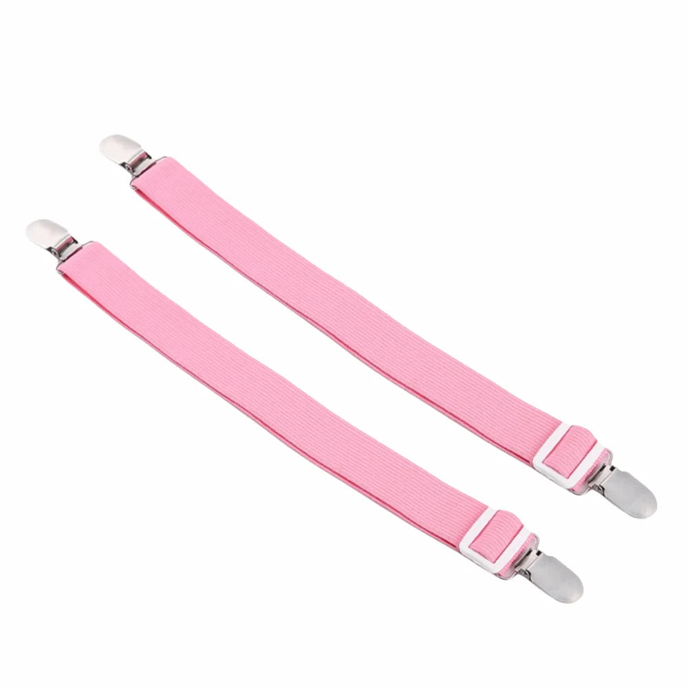 clips suspension tissu uni rose beige violet bleu clair blanc noir modernes réglables anti