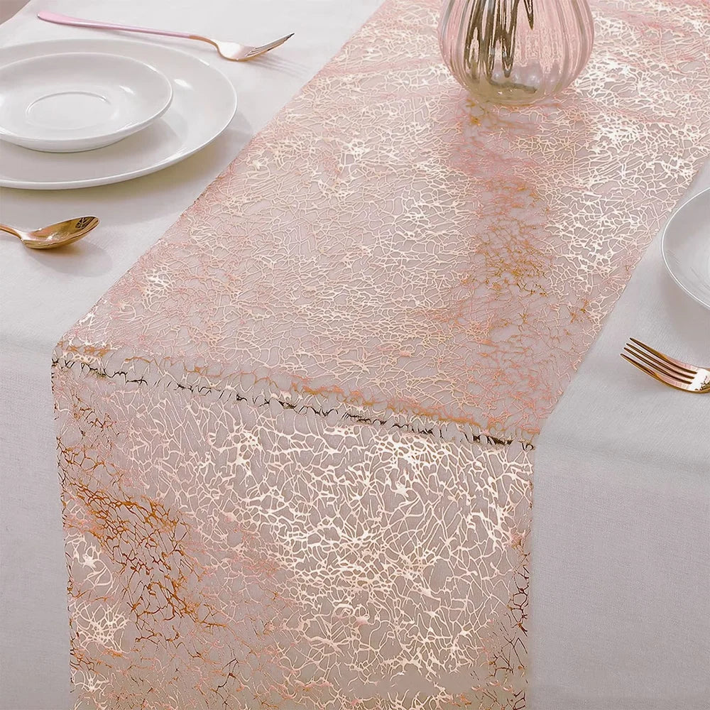 table chevet dorée feuilles semi transparente printemps été automne hiver festive élégante decoration maison