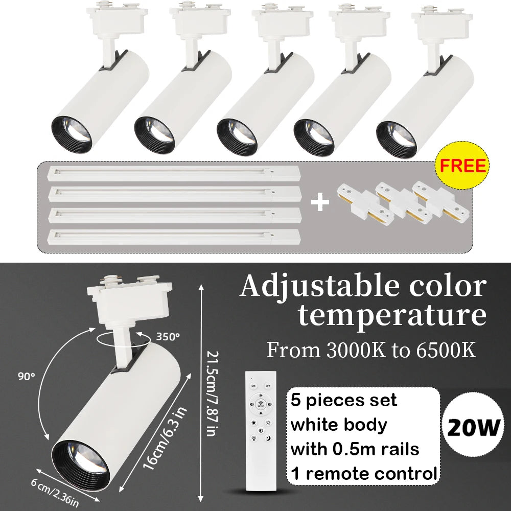 spots led dimmables télécommande moderne noir lisses opaques éclairage urgence certification rohs ccc