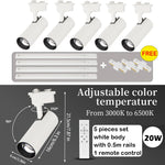 spots led dimmables télécommande moderne noir lisses opaques éclairage urgence certification rohs ccc