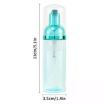flacons pulvérisation mousse 60ml vert rose noir marron blanc transparent modernes rechargeables voyage