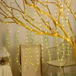 guirlande lumineuse vert feuilles fines modernes 20 led clips usb 3v