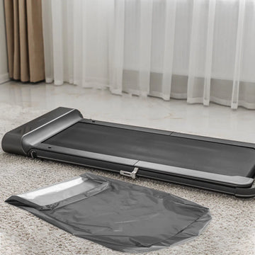 housse protection tapis course gris uni moderne imperméable antipoussière pliable durable fitness