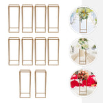 support fleurs doré moderne 60cm rectangulaire simple intérieur événement décoration table
