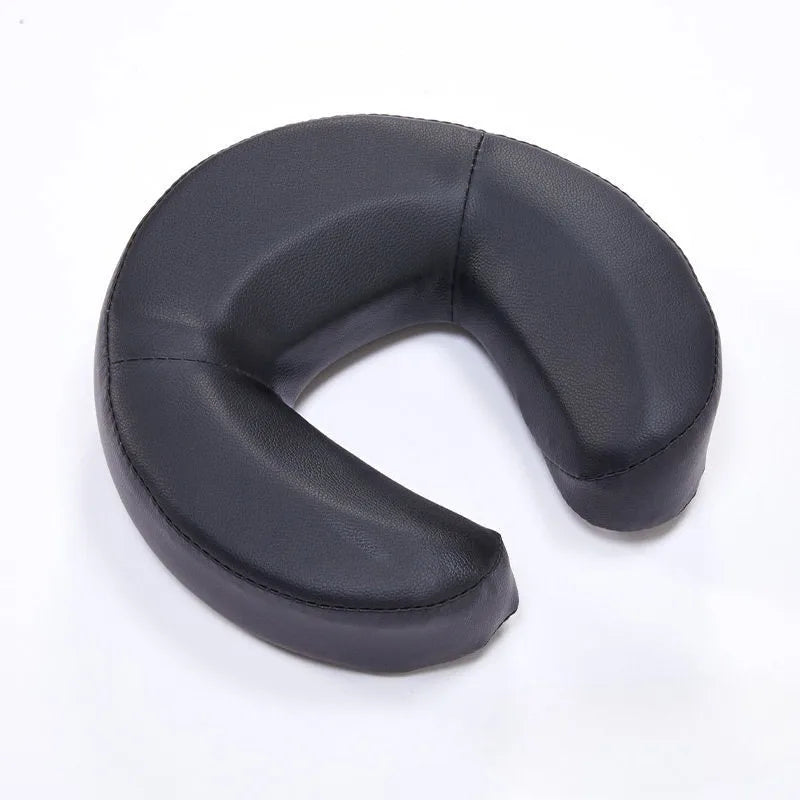 support massage multi position noir simili cuir velcro réglable face bas lit spa maison