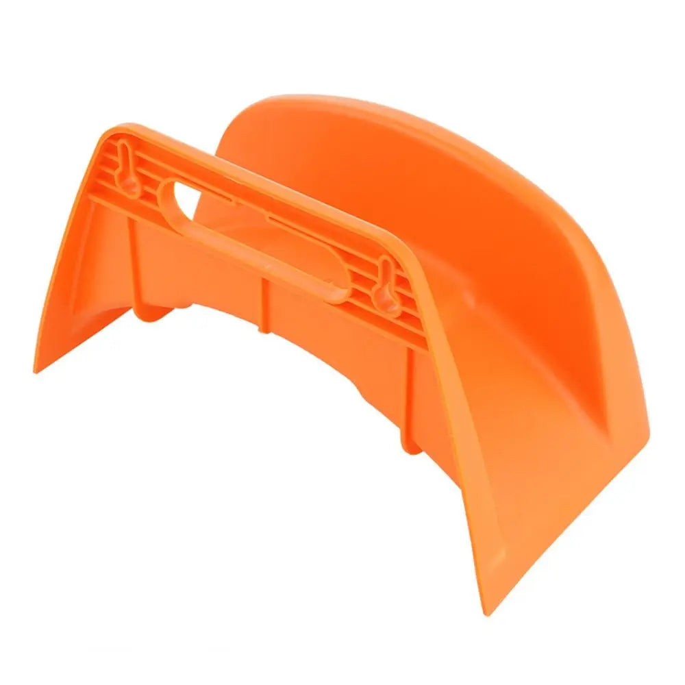 support mural tuyau arrosage rangement jardin noir orange fonctionnel fixations trou vis plastique