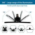 lampe led industrielle 40w 60w 80w noir grille hexagonale moderne