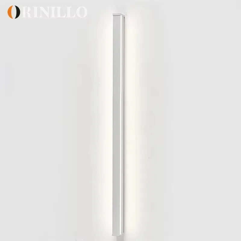 lampe murale led moderne minimaliste blanche fixée mur 100cm 120cm 150cm