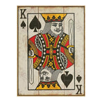 affiche vintage cartes jouer roi reine as toile moderne cadre bar maison
