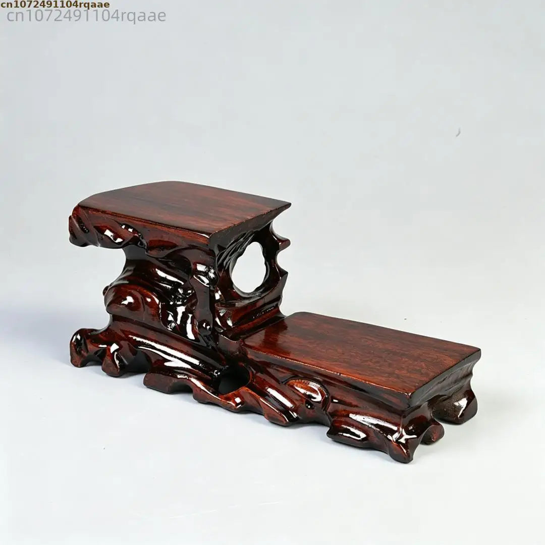 support vases objets decoratifs bois marron texture naturelle artisanale traditionnelle echangetable deco