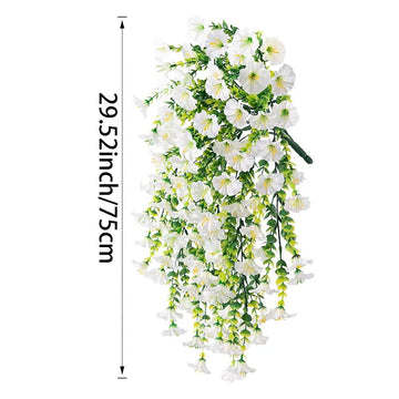 guirlande artificielle fleurs modernes rouge violet jaune rose blanche mariage anniversaire extérieur