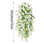 guirlande artificielle fleurs modernes rouge violet jaune rose blanche mariage anniversaire extérieur