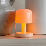lampe table moderne rechargeable blanc orange veilleuse batterie usb matériau abs toucher rohs