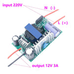 transformateur led 12v 24v alimentation 1a 2a 3a 6w 12w 24w 36w circuits imprimés
