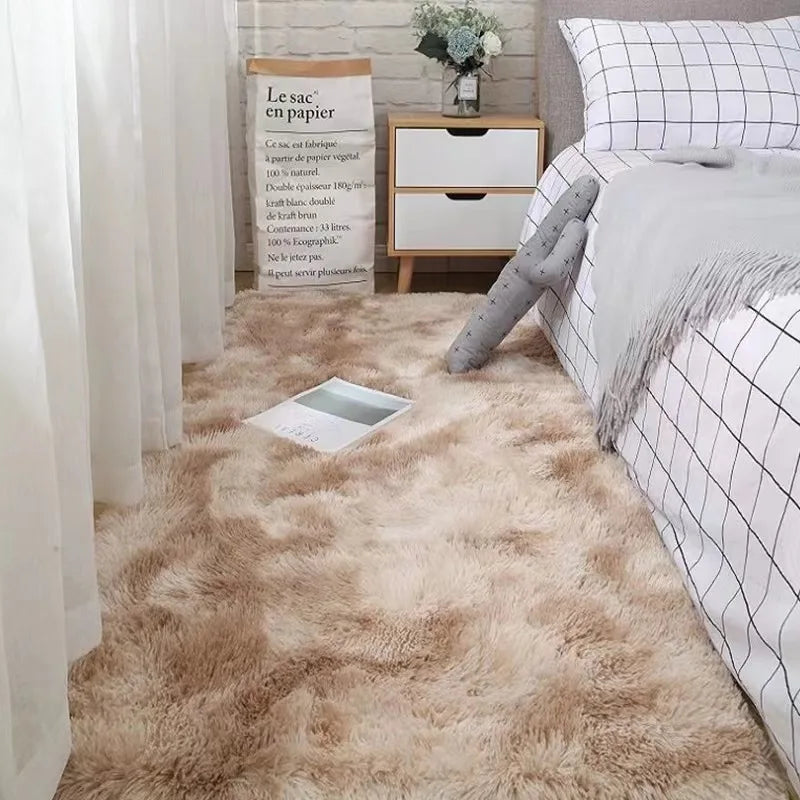 tapis doux gris clair peluche motifs floraux moderne confortable polyester lavage mécanique solide