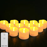 bougies led sans flamme scintillantes blanc modernes lumineuses pack 12 24 6pcs