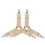 attache élastique lit clips métalliques tissu uni polyester coton moderne bleu noir blanc qualité