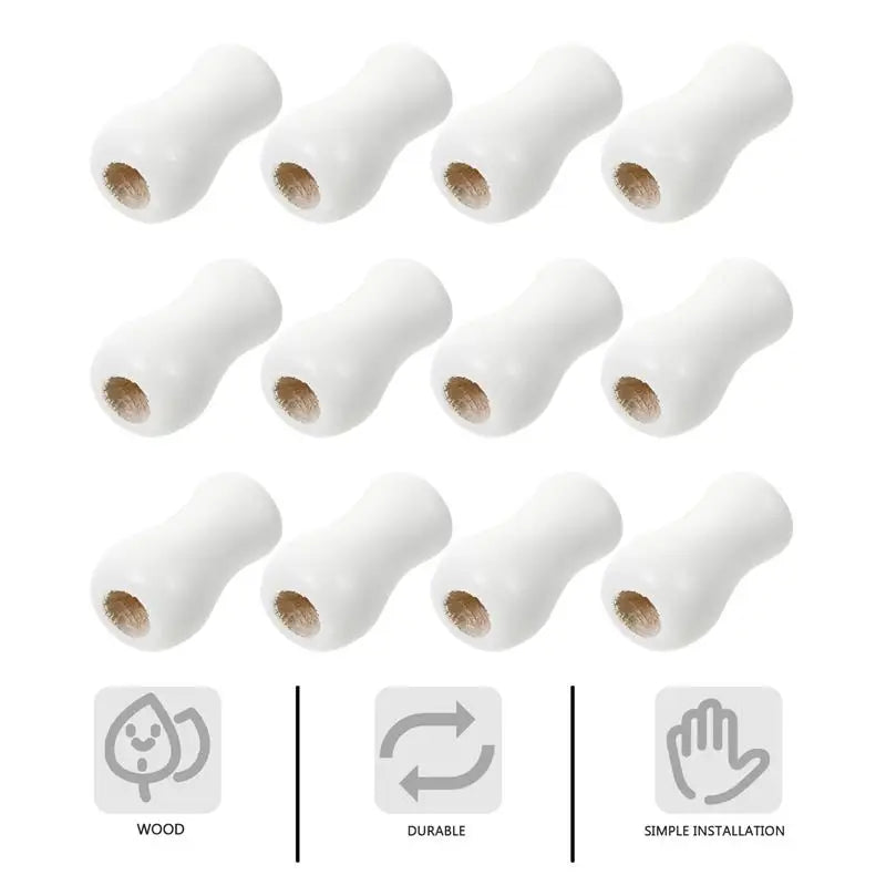 corde stores blancs modernes cm cm bois anneaux boucles rideaux