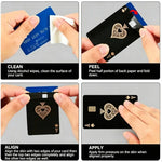 autocollants cartes bancaires étanches réutilisables personnages animés fond noir moderne rouge noir blanc bleu