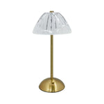 lampe table or transparent moderne rechargeable capteur tactile points élégante usb type