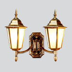 applique murale extérieure ip65 led noir or vintage détails sculptés classique résistante eclairage balcon