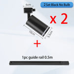 spots modernes gu10 led noir blanc éclairage cuisine 110v 220v