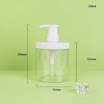 distributeur savon liquide transparent moderne 300ml 500ml 1000ml blanc minimaliste