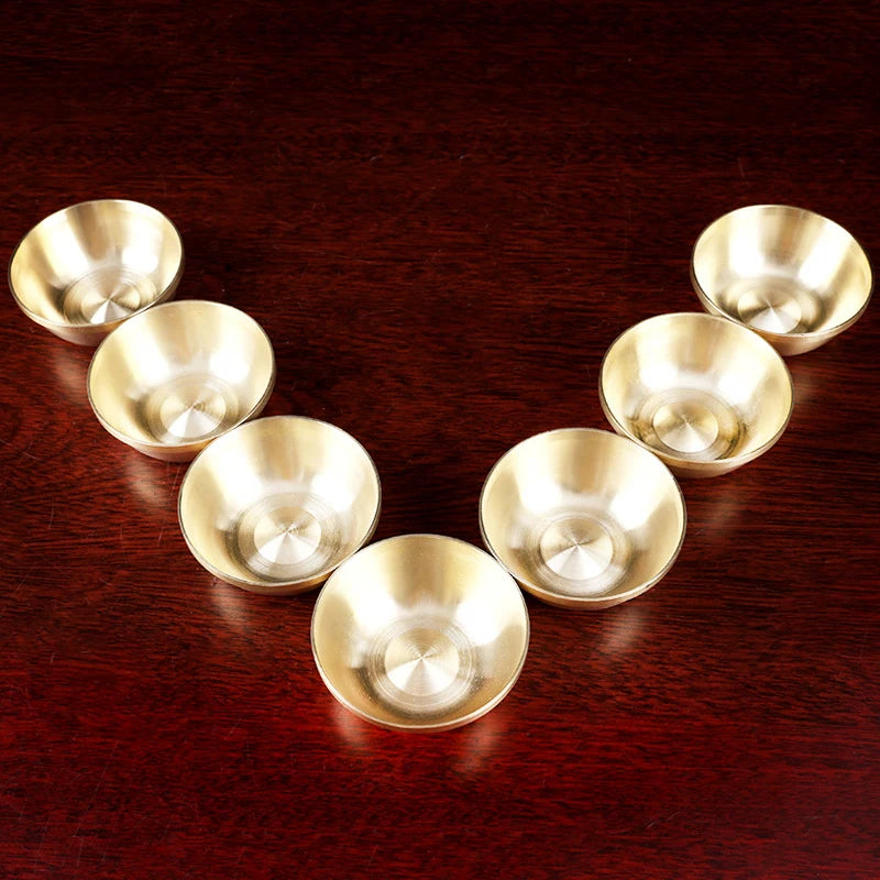 coupelles dorées modernes lisses brillantes maison décoration pièce
