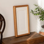 cadre photo bois minimaliste marron clair blanc decoration intérieur japonais rustique