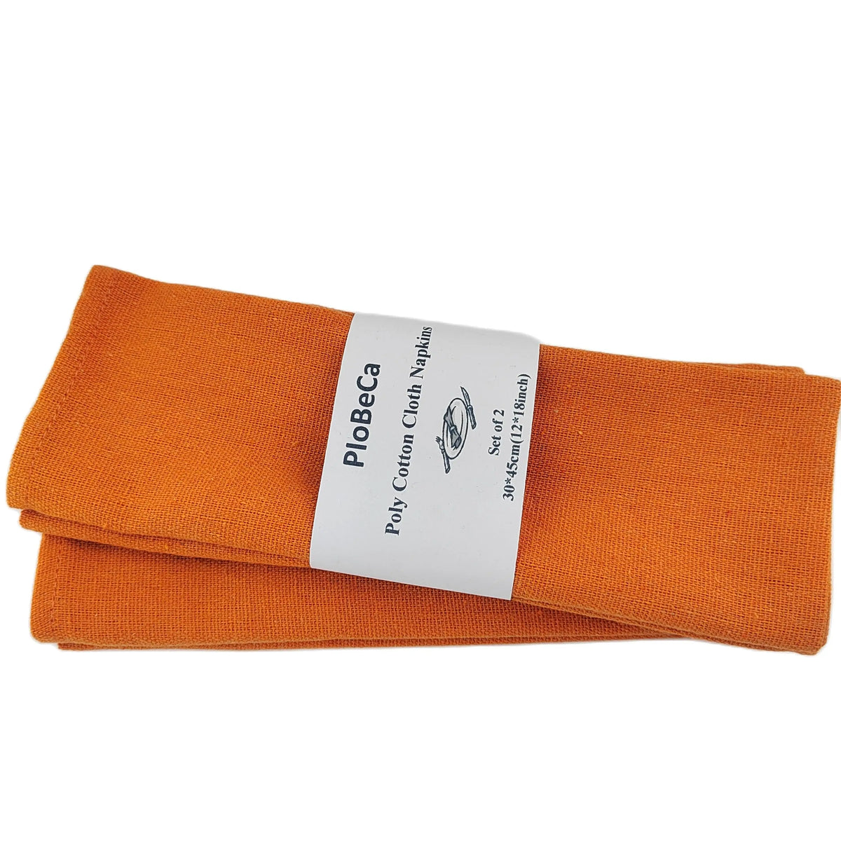 serviettes table coton polyester 30x45cm classique vert olive rouge blanc gris clair texture lin