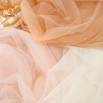 tulle fin élégant blanc beige marron clair bridal veil decoration mariage