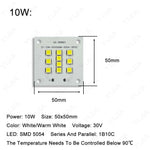 plaque led blanc blanc chaud 10w 20w 30w 50w 100w 150w 200w smd 5054