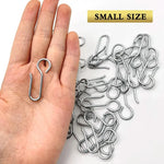 crochets suspension argentés modernes rideaux 30pcs métalliques lisses opaques accessoires rideau