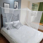 filet lit blanc transparent moderne polyester dimensions grandes chambre minimaliste facile bipartition