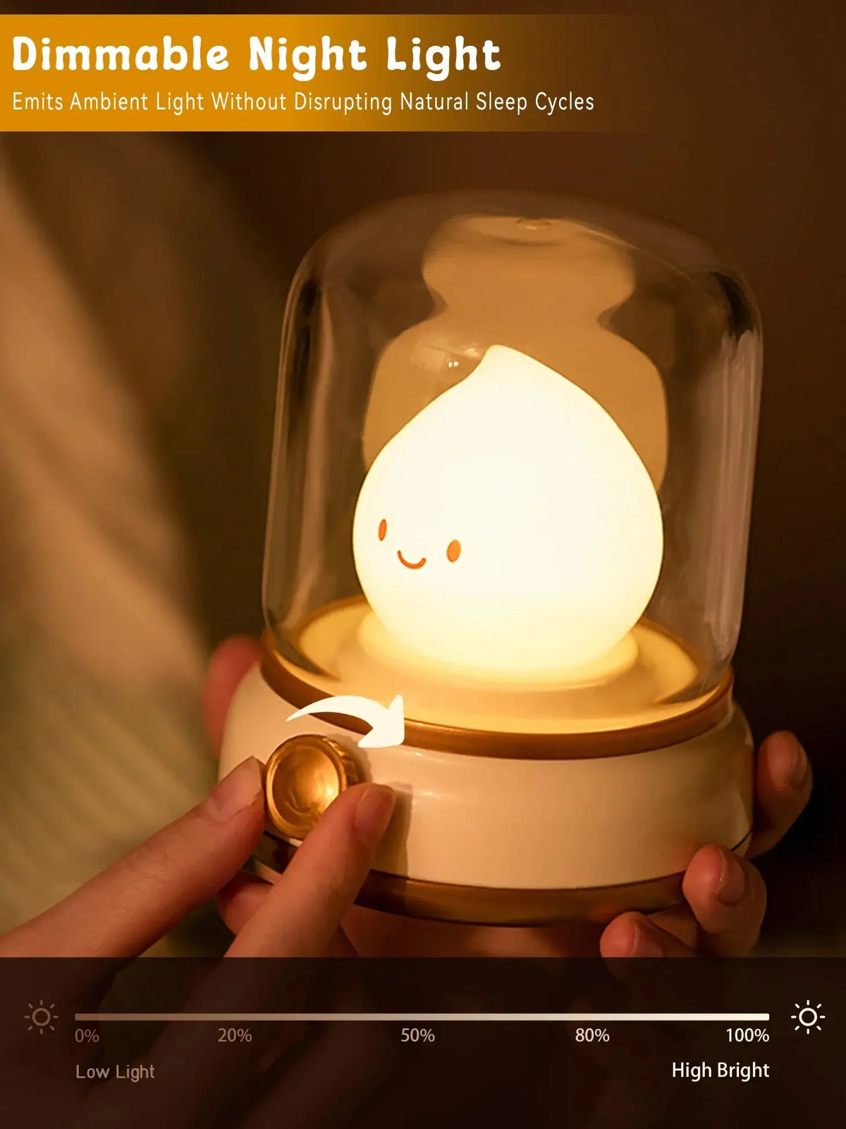 lampe table veilleuse led vert clair souriant notes musicales transparent contemporain enfantin rechargeable usb