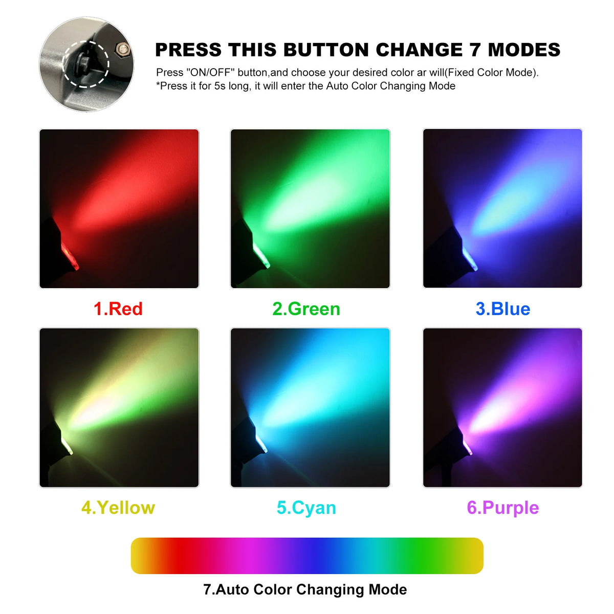 projecteur solaire led ip65 moderne noir matextérieur câble controle rgb autonomie