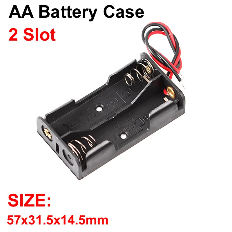 boîtes stockage batteries aa noires clips câbles pratique multifonctionnelle rangement diy 10 emplacements