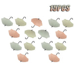 porte clés porte savon ombrelle moderne minimaliste beige rose gris blanc texture ombrelle crochets