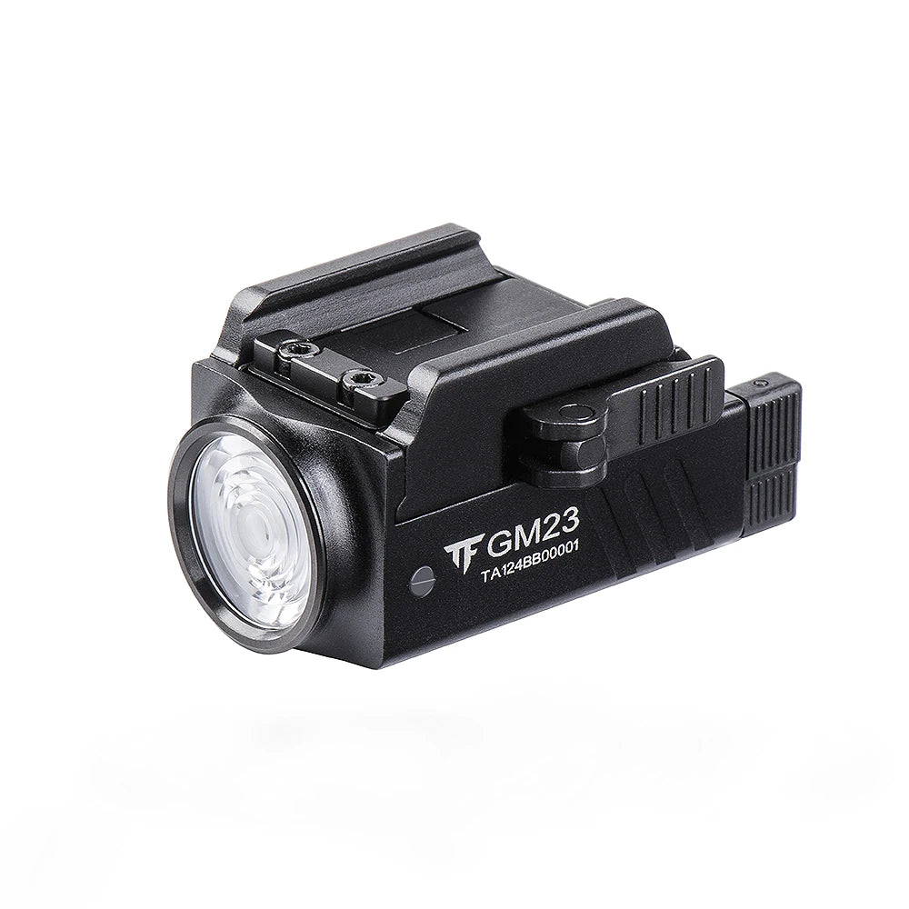 lampe torche tactique rechargeable lumière noire texturée militaire micro usb