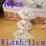 ruban dentelle fleurs papillons blanc rose pâle vert clair mariage vintage romantique artisanal DIY