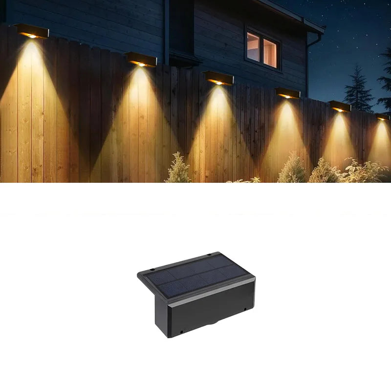appliques murales solaires led ip65 moderne noires autoinstallation panneau solaire batterie