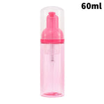 flacons pulvérisation mousse 60ml vert rose noir marron blanc transparent modernes rechargeables voyage