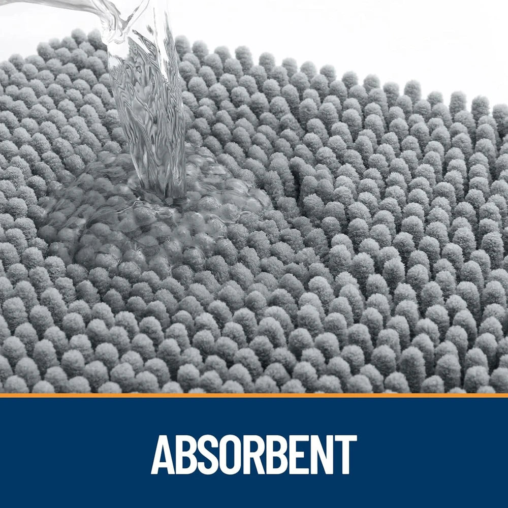 tapis antidérapant absorbant boueux porte moderne gris boules rapide sécher