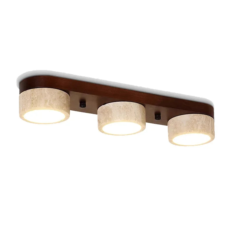 lampe moderne marron clair texture naturelle éclairage led minimaliste chambre salon entrée étude