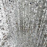 rideau paillettes argent blanc brillant decoration mariage anniversaire noel glamour