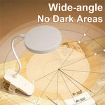 lampe pince rechargeable usb blanc minimaliste tactile interrupteur led réglable