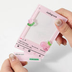 cadre decoratif imitation smartphone rose blanc moderne ludique relief transparent deco