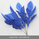 décoration événement artificielle fleurs bleu royal soie feuilles bouquets hybride ornement festifsintérieur