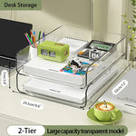 organisateur transparent moderne clips porte crayons pochettes rangement accessoires scissors horloge